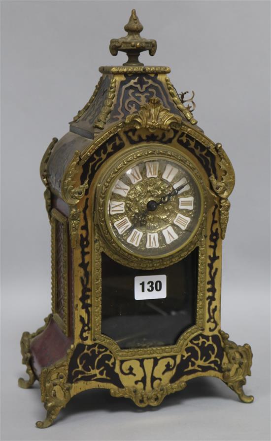 A boulle mantel clock